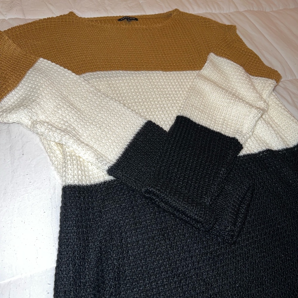 Staccato woman’s knit Sweater multi colored size Large